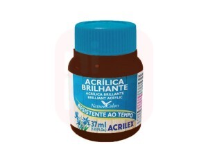 Tinta Acrílica Brilhante 37ml Preto 520 - Acrilex