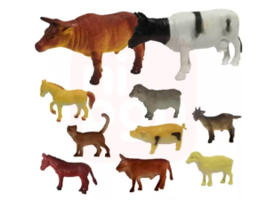 Kit 5 Animais Em Miniatura