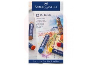Giz de Cera Pastel Oleoso 12 Cores - Faber-Castell